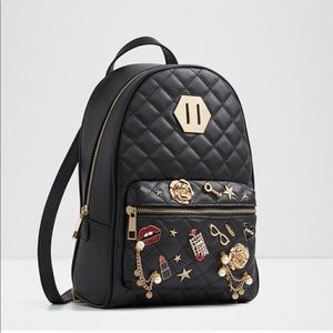 Aldo - Black Quilted Shoulder Bag/Backpack